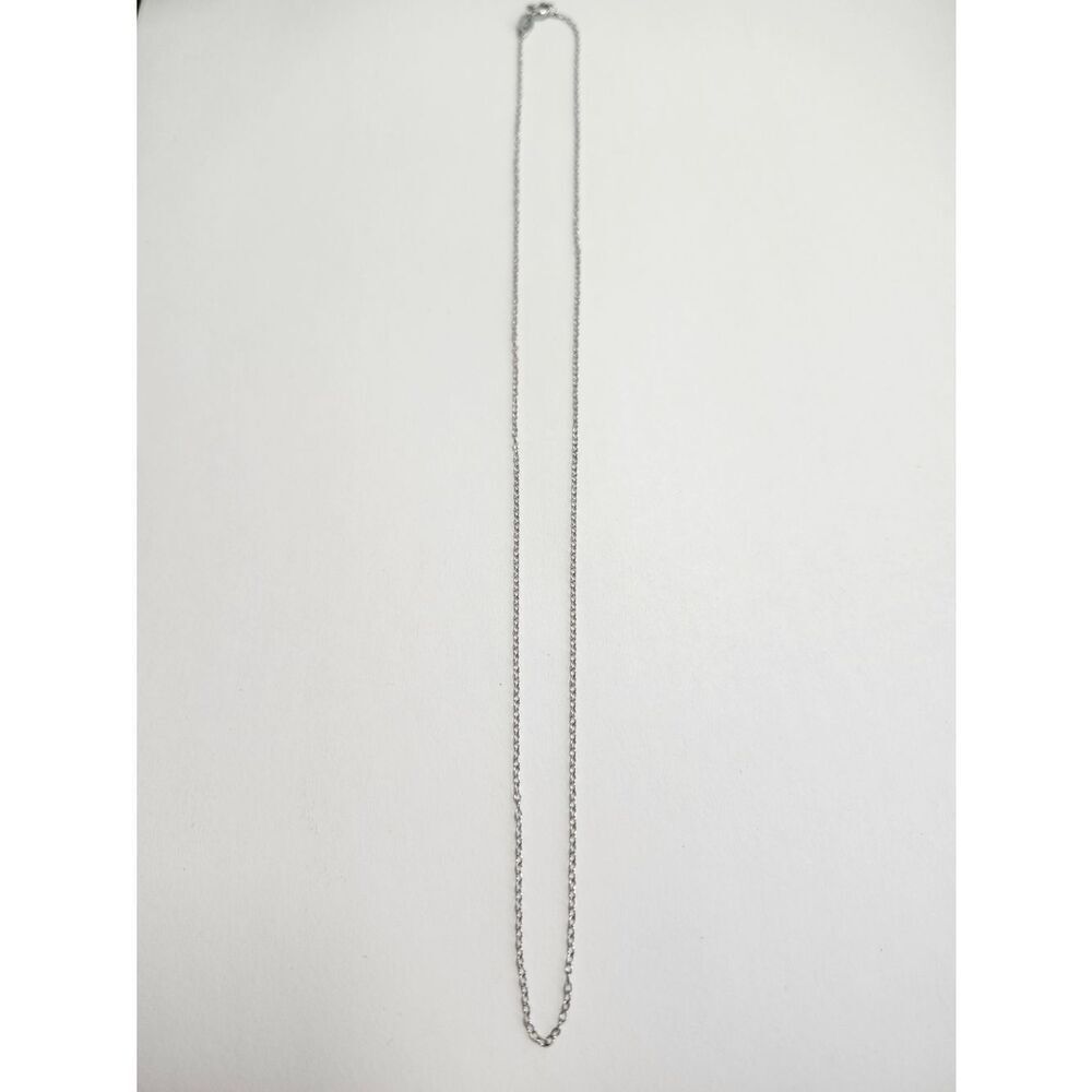 Dainty Sterling Silver Chain Necklace Minimalist Women's Jewelry 925 17" Length